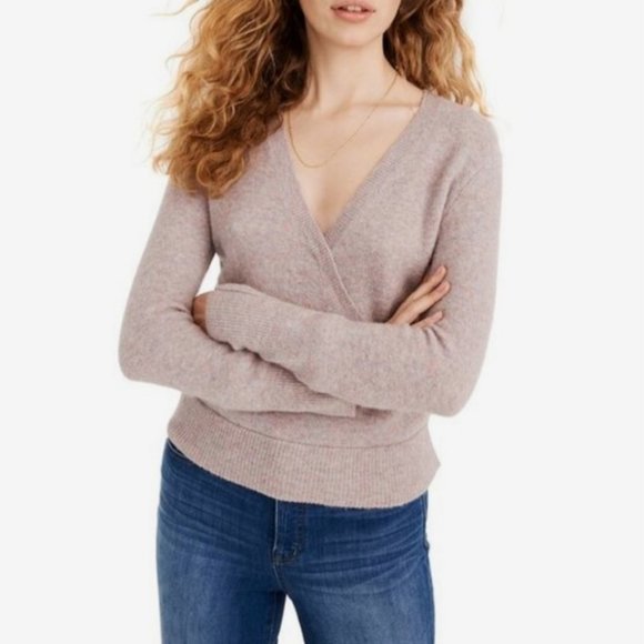 Madewell Sweaters - Madewell Faux Wrap Pullover Sweater